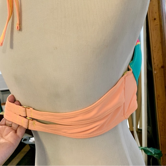 Xhilaration | NWT Multicolored Push Up Swimsuit Top XL - Picture 4 of 5